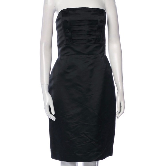 Marc Jacobs Dresses & Skirts - NWT Marc Jacobs 100%Silk Satin Strapless‎ Little Black Party Dress Size 6 $429